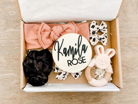 Dusty Rose Animal Print Box - Personalized